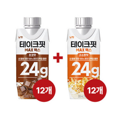 [신세계라이브쇼핑]테이크핏 맥스 24G 고소한맛 250mL x 12개+초코맛 250mL x 12개, 12개