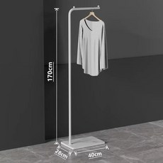 옷걸이 1인용 드레스룸 행거-옵션01 미니멀, P. 설산 백암석판  1.7m 금빛 광택 기둥, P. 설산 백암석 1.7m 금색