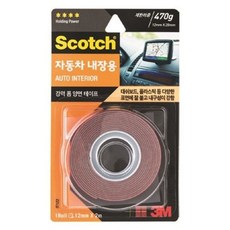 (2개) 3M 스카치 강력 자동차 내장용 폼양면 테이프/양면/차량용/초강력/자국/없는/특수/블랙박스/테잎, 토드 하이패스 강력 테이프/양면/차량용/초강력/접착/리