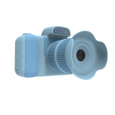 新款單反兒童數碼高清照相機迷你雙攝益智親子卡通玩具禮物, 1個, 藍色:1套