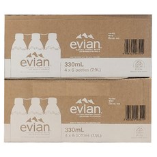 에비앙 천연광천수 330ml 24개, 1박스