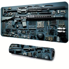 멋진 오렌지 Gungear 마우스 패드 대형 확장 게임용 미끄럼 방지 고무 40X90CM Esports 데스크 매트 LockEd, 02 300x600x2mm, 05 3