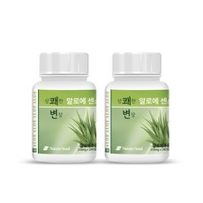 상쾌한변장 알로에센스99 240정x2병, 2개, 74.4g