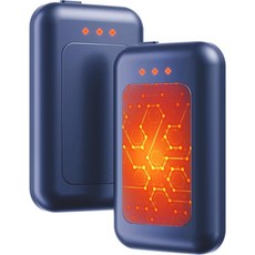 전기 핸드 워머 충전식 1팩 16시간 휴대용 야외 캠핑 사냥 골프 액세서리 여성 및 남성용 선물 256515, Blue 2 Pack