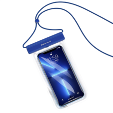 防水手機袋 IPX8級防水 30米深度潛水手機套 適用7.2吋以下手機, 寶石藍 (缺色隨機出貨), 1個