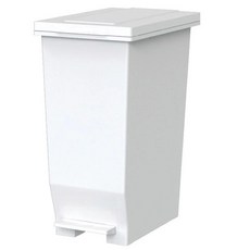 日本製 Asve 防臭腳踏式垃圾桶 (30L) (白色/黑色), 白色