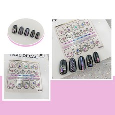 클래식네일 3D 퍼플리 네일스티커 젤네일아트재료, 1개, 퍼플(354)