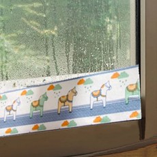 결로방지 테이프 물흡수 테이프 8*280cm 아파트 베란다 창문 문틀 샷시 현관문 화장실 물기 결로 방지, 네잎클로버, 1개