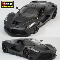 브라고 부라고 페라리 라페라리 슈퍼카 스포츠카 자동차 모형 프라모델 다이캐스트 1:18, 1개, 블랙