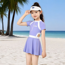 兒童泳衣 女童 中大童 專業訓練 泡溫泉 泳裝