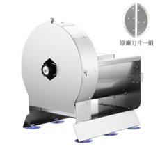 多功能電動手搖果蔬切片機，厚薄可調不鏽鋼切菜神器，大容量穩固底座，家用廚房必備, 鋼色, 1套