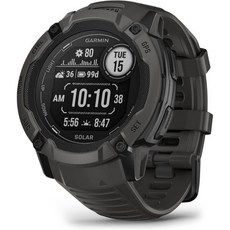Garmin Instinct 2X Solar 견고한 GPS 스마트워치 내장 손전등 태양열 충전 기능 멀티밴드 GNSS 그래파이트, Standard_Moss, 1개
