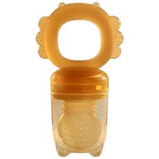 蔬果咬咬樂 水果咬咬樂 寶寶輔食器 PP矽膠 訓練吸吮 嚼嚼樂 蔬果棒 水果輔食神器, 黃色, 1個