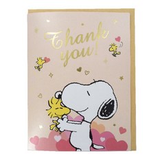 PEANUTS 史努比萬用卡片 附信封 生日感謝祝福大卡, 心意感謝