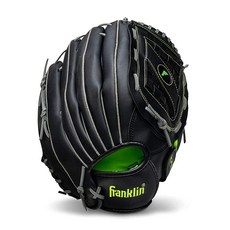 Franklin SPORTS 스포츠 유니 성인 35.6cm(14인치) - 바스켓 웹 프랭클린 야구 및 소프트볼 글러브 필드마스터 미드나잇 청소년 장갑 I 블랙 14 US 1, 14" - Basket Web, Right Hand Throw, Black, 1개