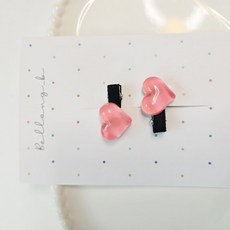 하트 집게핀 세트 초 미니 여아 아이 유아 아기 돌 신생아 머리 헤어삔 벨롱비