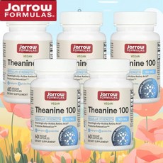 자로우포뮬러스 Jarrow 테아닌 100 100mg 베지 캡슐 60정 L테아닌 5통