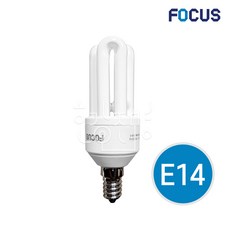 포커스 삼파장 전구 11W, 주광색, 1개
