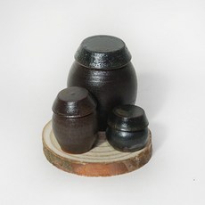 한소픈 미니 장독대 세트 전통 장식 미니어처 시골 분위기 전통 소품 옹기 항아리 도자기 항아리, 1개