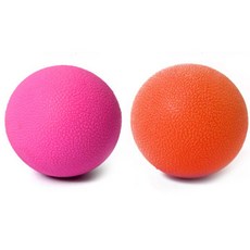룸드 넌슬립 라크로스볼 마사지볼 2p, 핑크, 오렌지