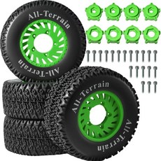 단거리 오프로드 트럭 타이어 휠 육각 커넥터, 1. 녹색, 1개