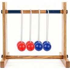 사다리 던지기 게임용 4개 교체 볼 세트 실제 골프공으로 제작 야외 잔디 및 뒷마당 게임 액세서리2 빨강 2 파랑, 사다리 던지기 게임용 4개 교체 볼 세트 실제 골프공으