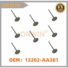 13201-AA371 흡기 밸브 및 Subaru Forester EJ20 16V 2004-2020 New, 03 8pcs 13202-AA381