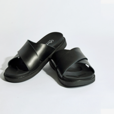 남자 데일리 크로스 가죽 여름 샌들 WW-SE-DUBAIX-블랙