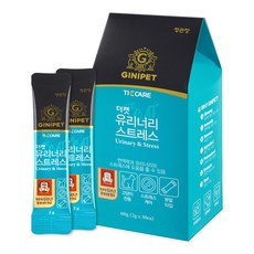 지니펫 정관장 더캣 홍삼함유 고양이영양제 분말형 더케어 유리너리 스트레스 2g x 30개입 60g (유통기한 26년5월)