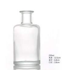 VITO zakka 高圓柱擴香瓶 擴香玻璃空瓶 香薰瓶空瓶 圓柱擴香瓶 香薰 香氛 玻璃瓶 酒瓶, 1個, 250ml,金色高分子塞