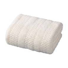 東京速購 Carari Toriko洗澡浴巾 120x60cm超細纖維吸水速乾浴巾 編織紋系列 單條盒裝, 1個, 白色20(浴巾)