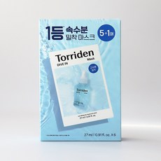 토리든 저분자 히알루론산 마스크, 1개입, 6개