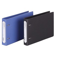 PP 2공D링바인더 30X80 A5 흑색 B440 61 바인더 가로형 청색 세금철 문화