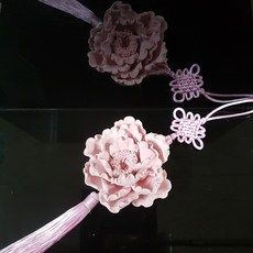 擴香石壁飾 富貴牡丹 含珪藻土具吸濕防潮性