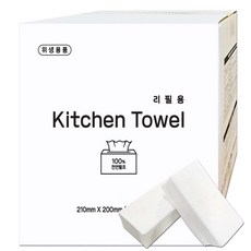 무형광 천연펄프 키친타올 리필 2천매, 1개, 2000매입