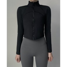 修身刷毛拉鍊瑜珈皮拉提斯健身高爾夫運動外套上衣