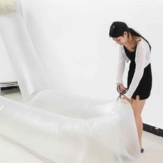 에어컨 바람 비닐 통로 터널 긴비닐 봉투 연장 옆방, 에어컨비닐-20m