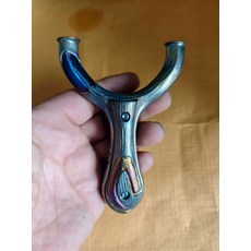 鈦合金 雕刻硬化 樹葉貼 蛇紋雕刻 弓箭配件, 如圖所示, 1個