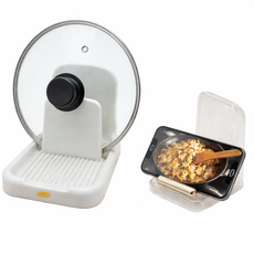 오르온 공간절약 국자 냄비뚜껑 거치대, 1개, 화이트