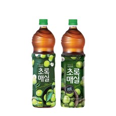 [6+6] 초록매실 1.5L 6입 + 초록매실제로 1.5L 6입, 12개