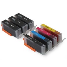 캐논 MG5750용 대용량 XL PGI-570 / CLI-571 호환 카트리지, 5카트리지 1세트 + PGBK 2개, 1개