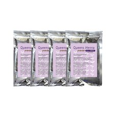 퀸즈PREMIER헤나 4봉셋트 천연헤나염색약 100G 정품, 브라운4, 1개