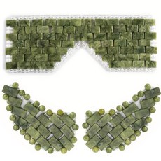 아이 마스크 스톤 온냉 페이셜 슬리핑 눈가 진정 여성용 수딩 쿨링, Set