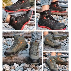 台灣製勞保鞋 工作鞋 牛皮輕量鋼頭安全鞋 舒適透氣耐磨防滑工作鞋工地安全防護首選, 绿色, 1個