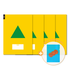 뮤고랑 초등 저학년 그림일기 관찰일기 공책 4개 세트