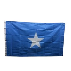 소말리아 국기 Somalia flag 90x150cm 폴리에스터 90g 구멍 고리 이중 스티치, 1개, BLUE+WHITE