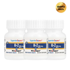 2+1 슈페리어소스 비타민K2 100mcg 60정, 3개