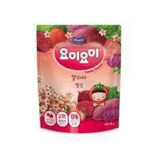 韓國 Maeil 造型米餅 花型米餅-紫薯草莓 泡芙 水果 蔬菜 副食品, 1個, 花型米餅-紫薯草莓 / 5648