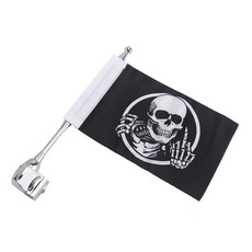 오토바이 깃대 알루미늄 후면 안테나 장식 골드윙 플래그, 6. S, 1개