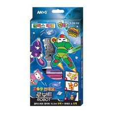 아모스 글라스데코 팝아트 미니 로보트, 혼합색상, 1개